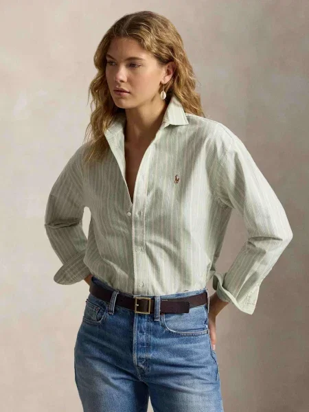 POLO RALPH LAUREN Cămașă | Relaxed fit verde