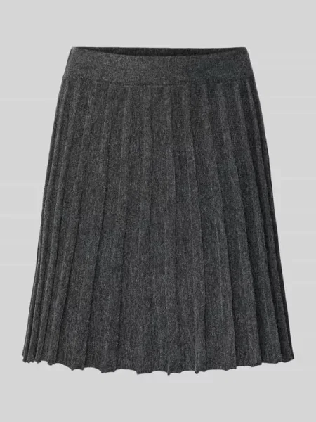 Spódnica mini o rozkloszowanym kroju z efektem prążkowania model ‘MARINA’ Vero Moda