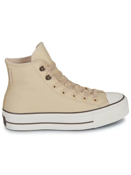 Pantofi Converse din piele bej