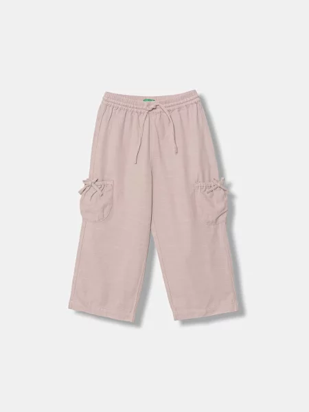 United Colors of Benetton Boyfriend kalhoty růžové