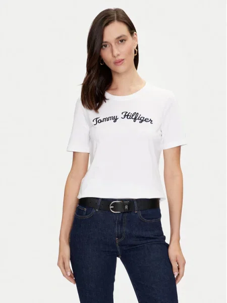 T-Shirt Tommy Hilfiger λευκό