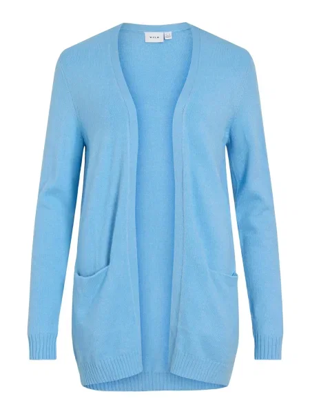 VILA Geacă tricotată VIRil deschis albastru