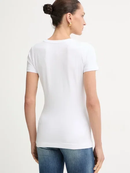 Guess T-shirt z PALM biała