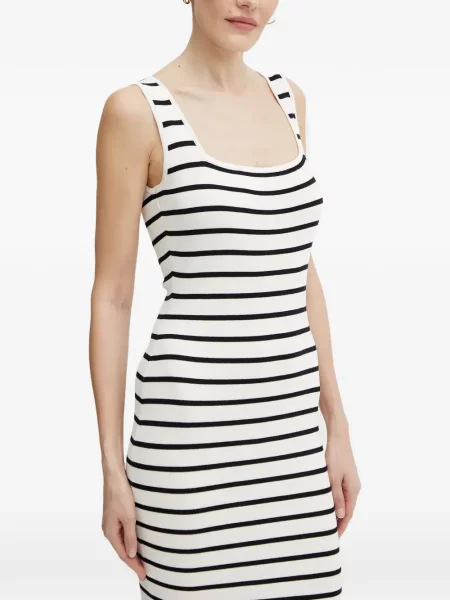 Rochie midi Morgan tricotate alb