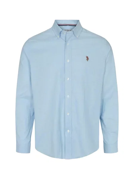 U.S. POLO ASSN. Cămașă UMCalvert deschis / maro / sângeriu albastru