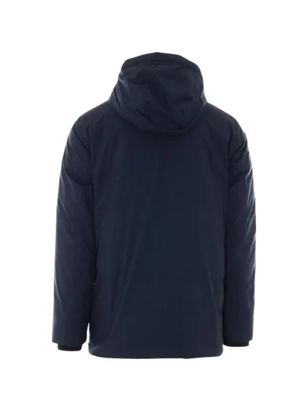 Palton Woolrich cu glugă albastru
