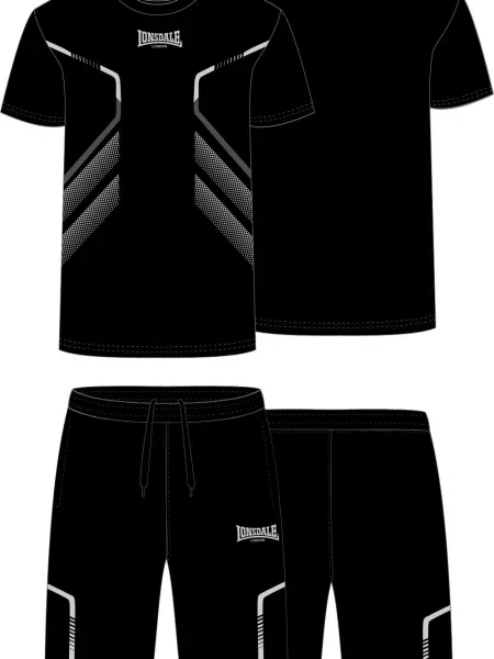 Komplet dresowy Lonsdale czarny