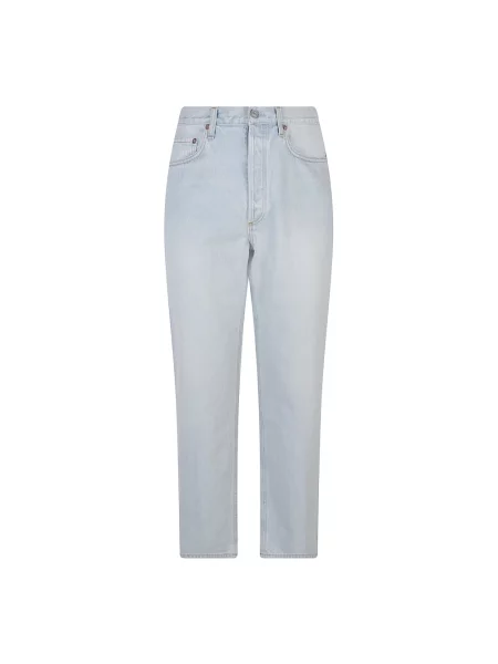 Jeansy straight leg Agolde niebieskie