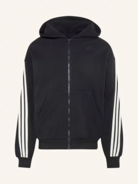 Adidas Bluza Rozpinana Z Kapturem 3s schwarz biała