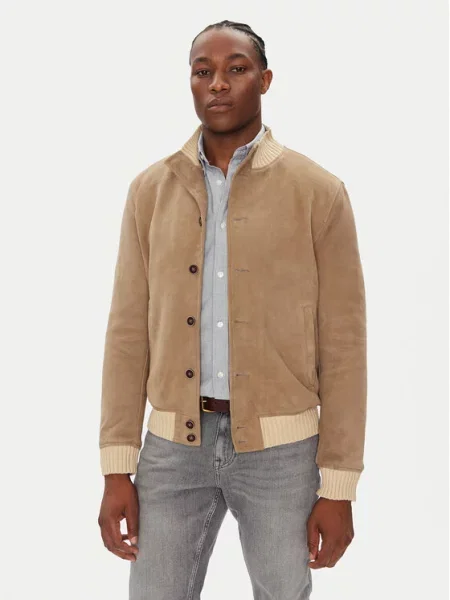 Milestone Usnjena jakna MSDario bež