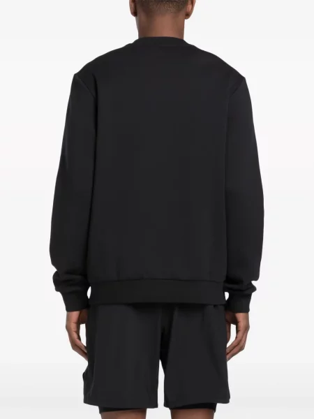Hanorac cu glugă Reebok cu decolteu rotund negru