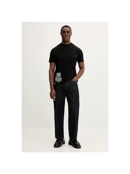 Karl Lagerfeld t-shirt z nadrukiem czarny
