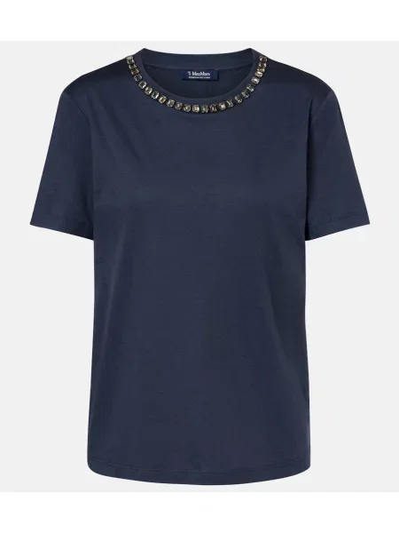 Koszulka S Max Mara niebieska