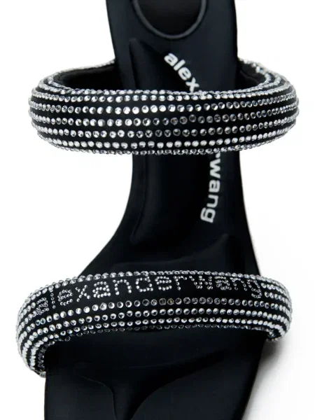 Sandale Alexander Wang de cristal negru