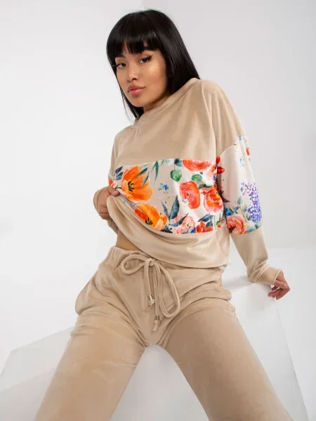 Hlače Fashionhunters bež