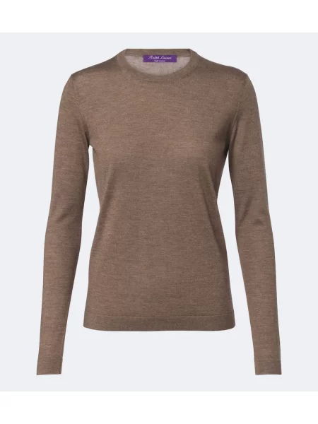 Pulover Ralph Lauren Collection din cașmir bej