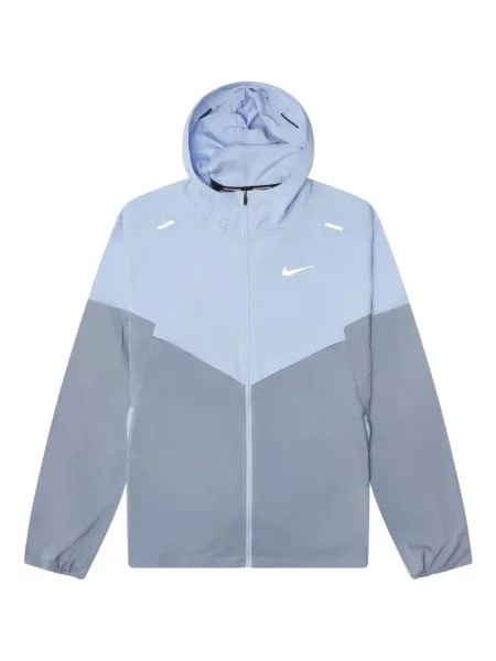 Geacă Nike alergare cu șireturi din dantelă albastru