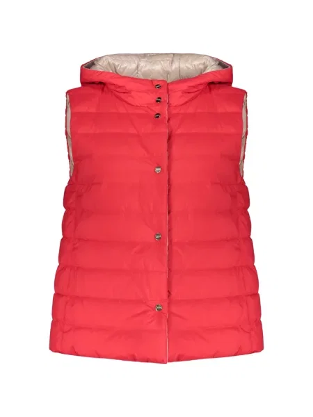 Kamizelka z kapturem Herno z kapturem czerwona