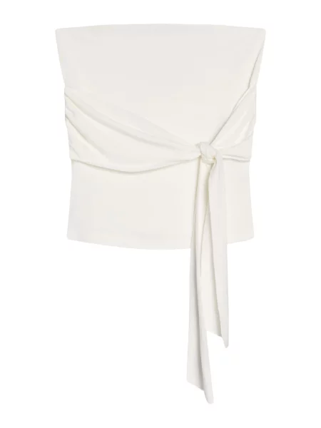 Bershka Top naravno bela