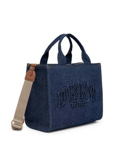 Shopper torbica Dkny s autogramom plava