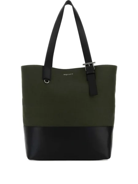 Geantă Alexander Mcqueen cu cataramă verde