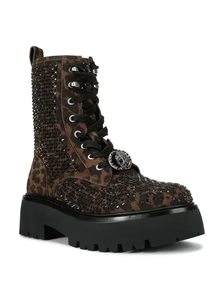Kurt Geiger London bocanci pentru femei din piele întoarsă Chelsea Perf Boot maro
