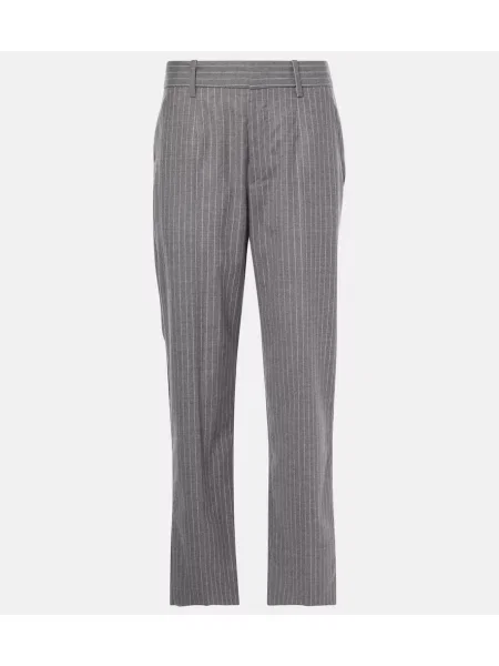Pantaloni Isabel Marant de lână gri