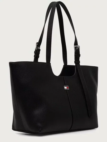 Rucsac Tommy Jeans din piele negru