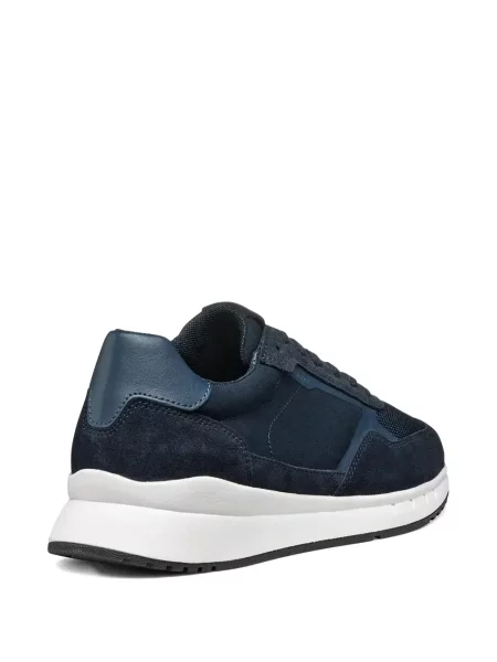 Sneakerși Geox din piele de căprioară albastru