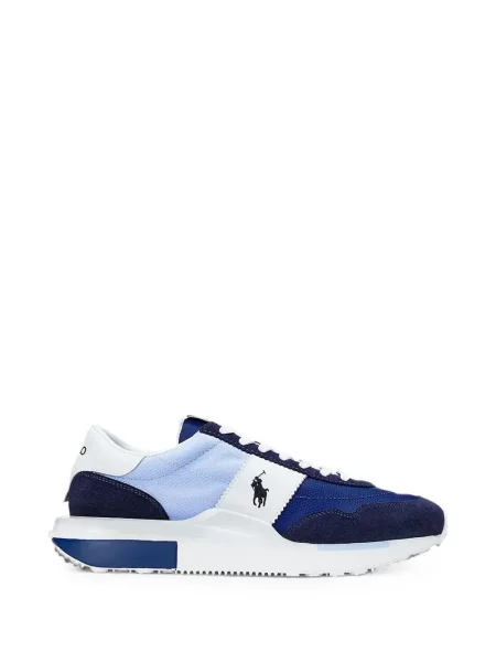 Bőr futó masnis sneaker Polo Ralph Lauren piros