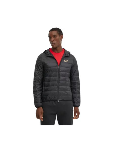 Kompaktowa kurtka puchowa Emporio Armani Ea7 czarna