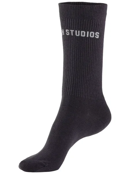 Copenhagen Studios Șosete sport gri metalic alb