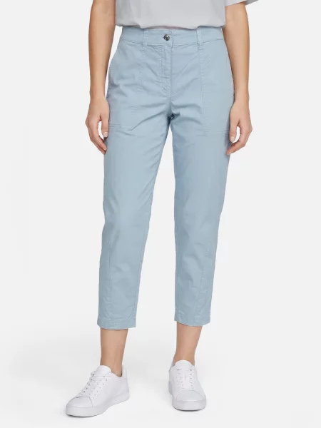 MAC spodnie chino Kobiety 34 niebieski