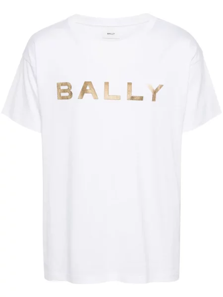 Tricou Bally cu imagine alb