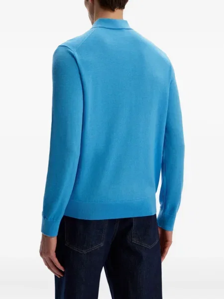 Polo 12 Storeez tricotate albastru