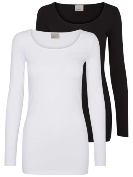 VERO MODA Tričko VMMaxi čierna biela
