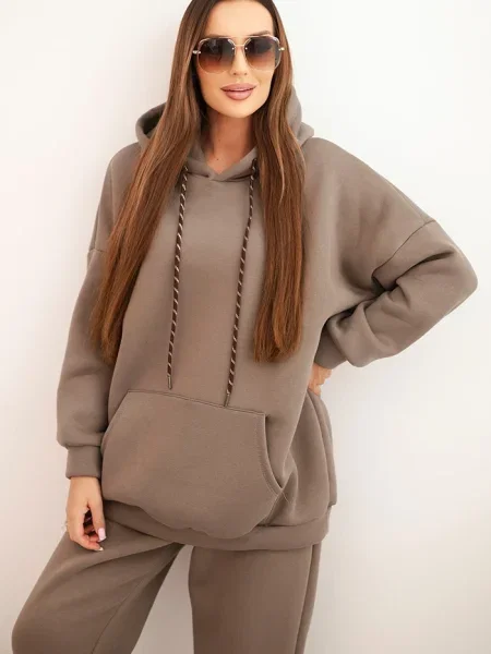 Trening Kesi Włoski cu glugă maro