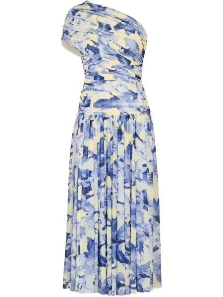 Rochie midi Nicholas până la genunchi de costum albastru