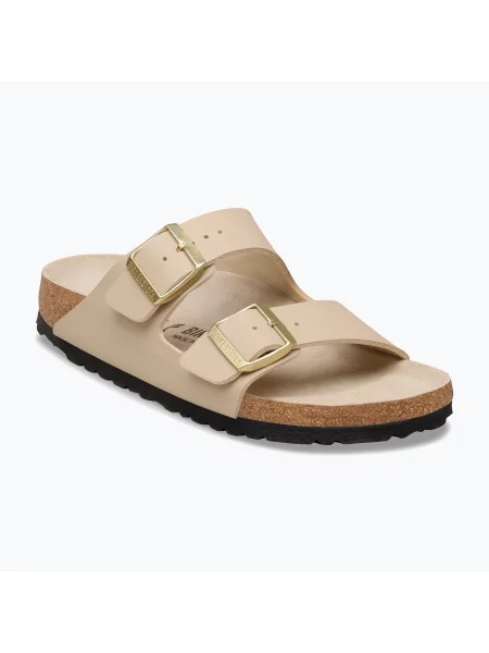 Дамски чехли BIRKENSTOCK Arizona Birko-Flor triples sandcastle/oyster бежово