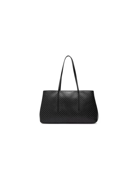 Kabelka Calvin Klein Emblem Aop Medium Work Tote čierna