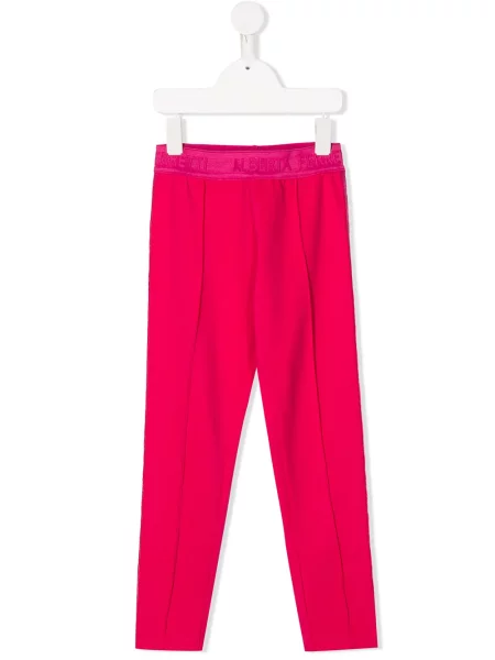 Legginsy dziecięce Alberta Ferretti różowe