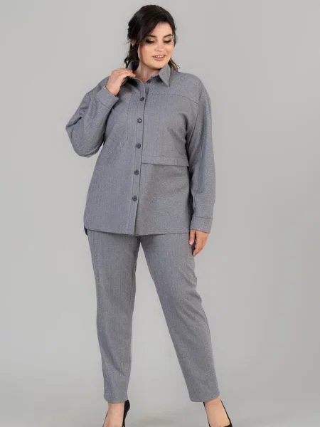 Сорочка All Posa сірий