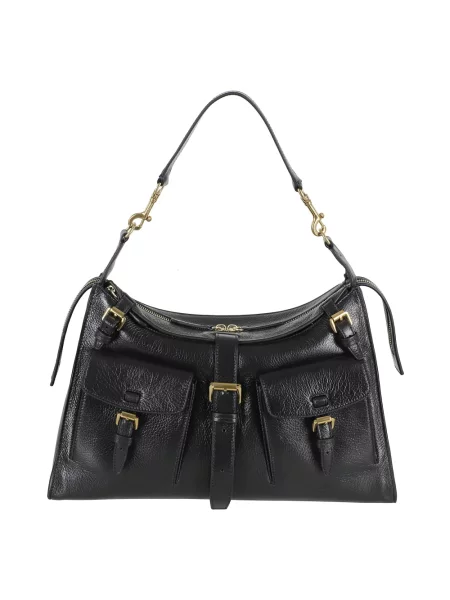 Torebka skórzana Mulberry skórzana czarna