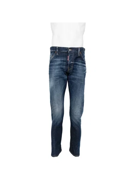 Blugi Dsquared2 cu 5 buzunare albastru