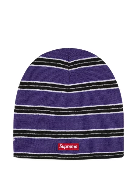 Dryžuotas kepurė Supreme violetinė