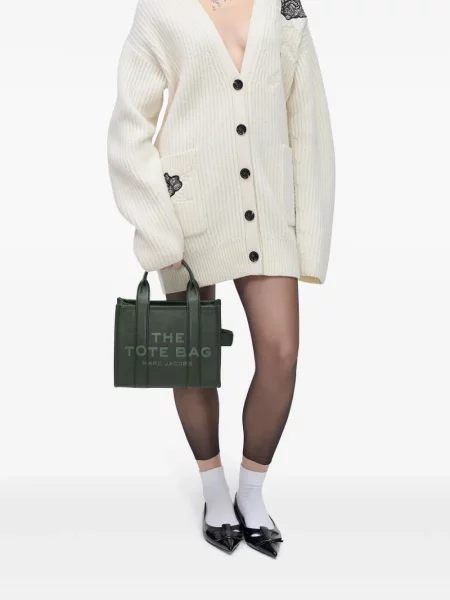 Geantă shopper Marc Jacobs din piele verde
