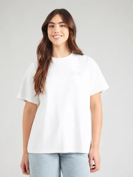 VERO MODA Tricou VMYVONNE CATY murdar alb