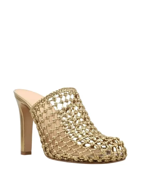 Papuci tip mules Ferragamo auriu