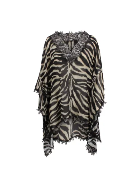 Krótka wielobarwność sukienka koszulowa Ermanno Scervino