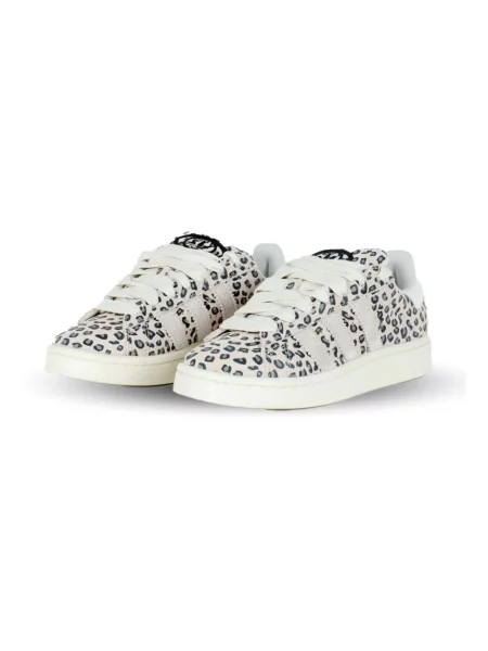 Sneakersy Adidas Campus zamszowe w panterkę retro beżowe